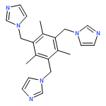 1,3,5-tris(N-imidazolylmethyl)-2,4,6-trimethylbenzene