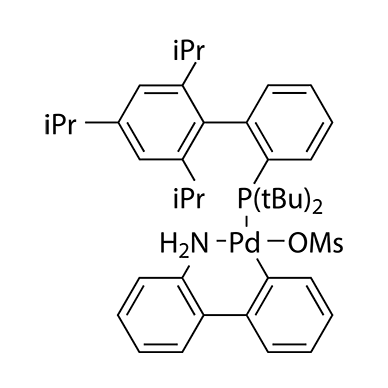 Methanesulfonato(2-di-t-butylphosphino-2,4,6-tri-i-propyl-1,1-biphenyl)(2-amino-1,1-biphenyl-2-ylpalladium(II)
