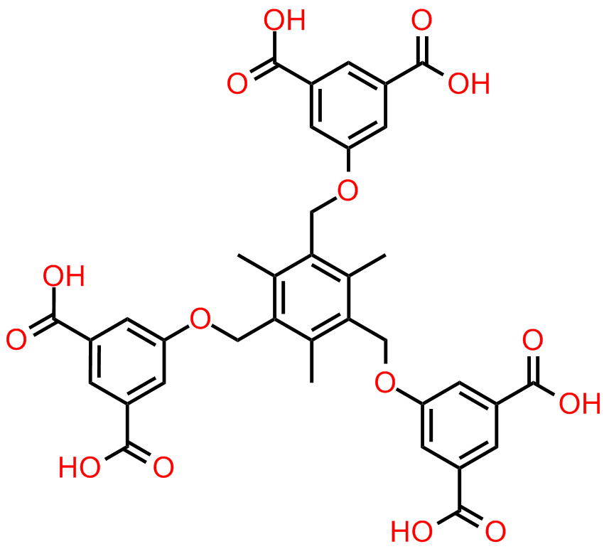 5,5,5-(((2,4,6-trimethylbenzene-1,3,5-5,5,5-(((2,4,6-trimethylbenzene-1,3,5-triyl)tris(methylene))tris(oxy))triisophthalicacid