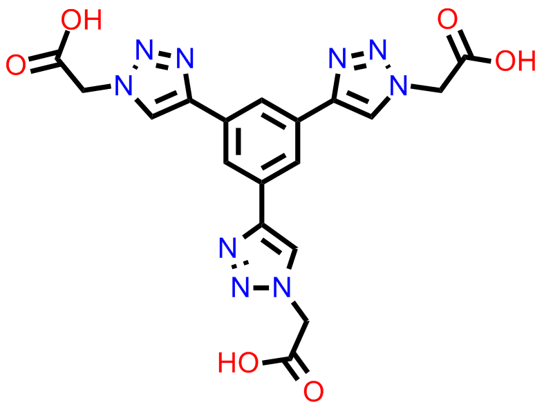 2,2,2-(4,4,4-(benzene-1,3,5-triyl)tris(1H-1,2,3-triazole-4,1-diyl))triaceticacid
