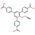 5-(4-carboxyphenyl)-2-(2-propyn-1-yloxy)-[1,1:3,1-terphenyl]-4,4-dicarboxylic acid