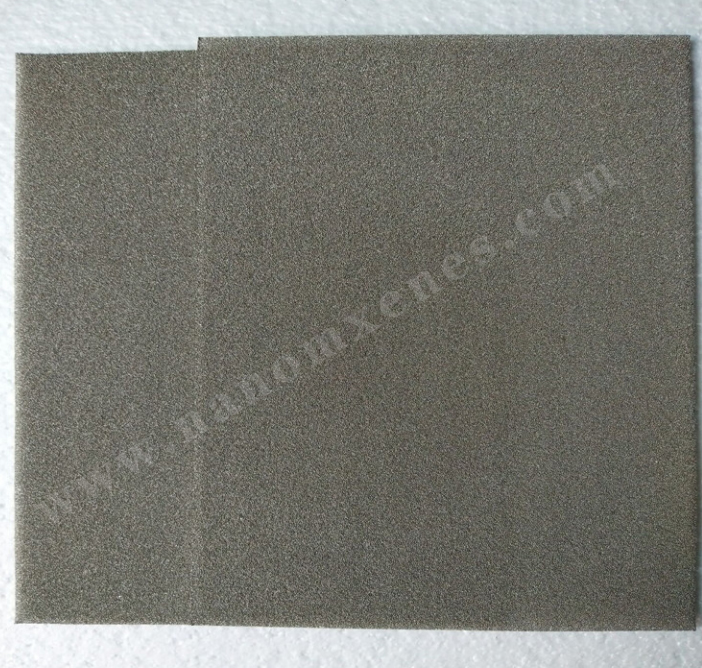 product information Name: Foam nickel loaded single layer mxene-Ti2C Features: excellent supercapacitor electrode catalyst carrier The substrate can be customized: aluminum foam, copper foam, silver f