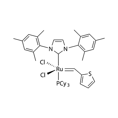 Tricyclohexylphosphine[1,3-bis(2,4,6-trimethylphenyl)imidazol-2-ylidene][2-thienylmethylene]ruthenium(II) dichloride