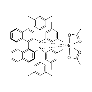 Diacetato{(S)-(-)-2,2-bis[di(3,5-xylyl)phosphino]-1,1-binaphthyl}ruthenium(II)
