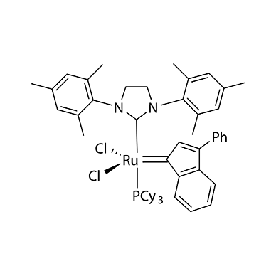 Tricyclohexylphosphine[3-phenyl-1H-inden-1-ylidene][1,3-bis(2,4,6-trimethylphenyl)-4,5-dihydroimidazol-2-ylidene]ruthenium(II) dichloride