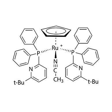 Acetonitrilebis[2-diphenylphosphino-6-t-butylpyridine]cyclopentadienylruthenium(II) hexafluorophosphate